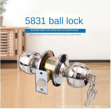 Stainless steel ball lock quick drop wrench door lock for bedroom